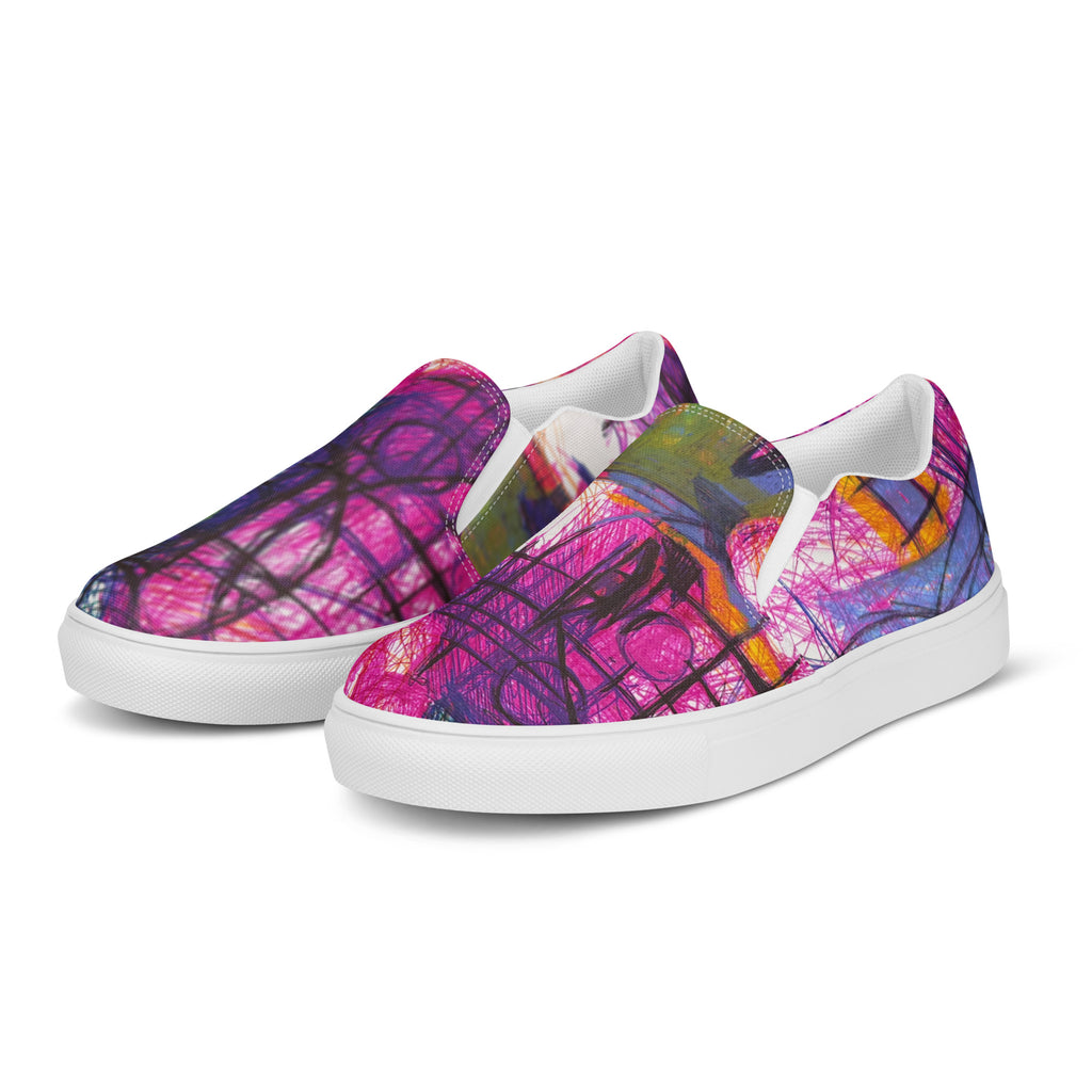 Expressive 06 women's slip-on shoes, wearable art by Mehrdad Karimkhani, view 2